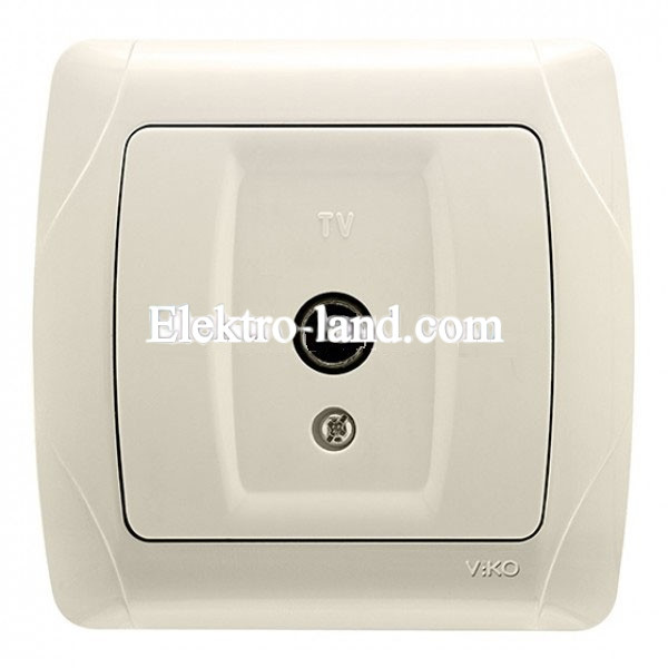 Розетка TV конечная крем VIKO CARMEN 90562010